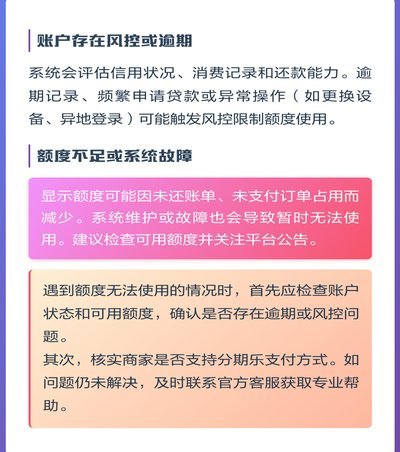 分期额度受限：信用模型的警示