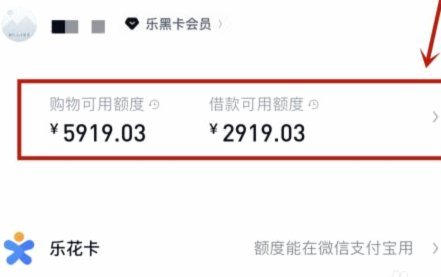 分期乐购物额度在哪里