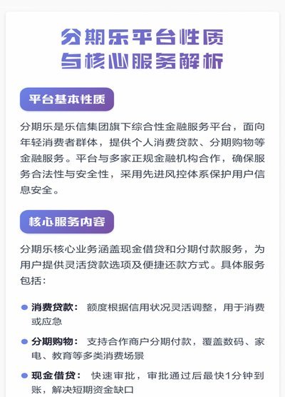 分期乐哪个平台